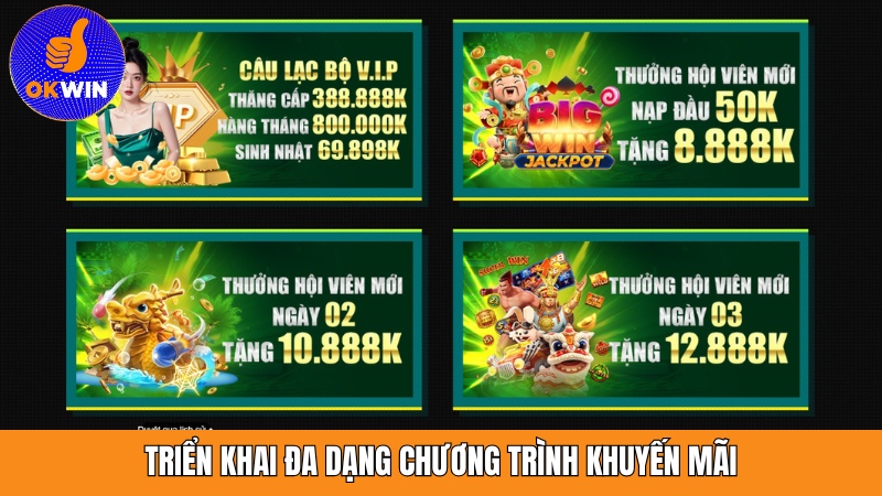 Triển khai đa dạng chương trình khuyến mãi cho thành viên