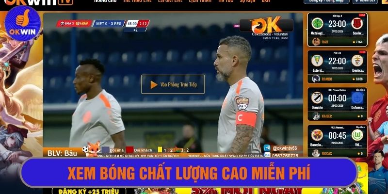 Xem trực tiếp mọi trận cầu cực nét mà không mất phí